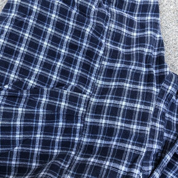 Vintage CARHARTT Button Up Flannel Shirt MEDIUM Men's Plaid Blue Long Sleeve - Picture 4 of 11